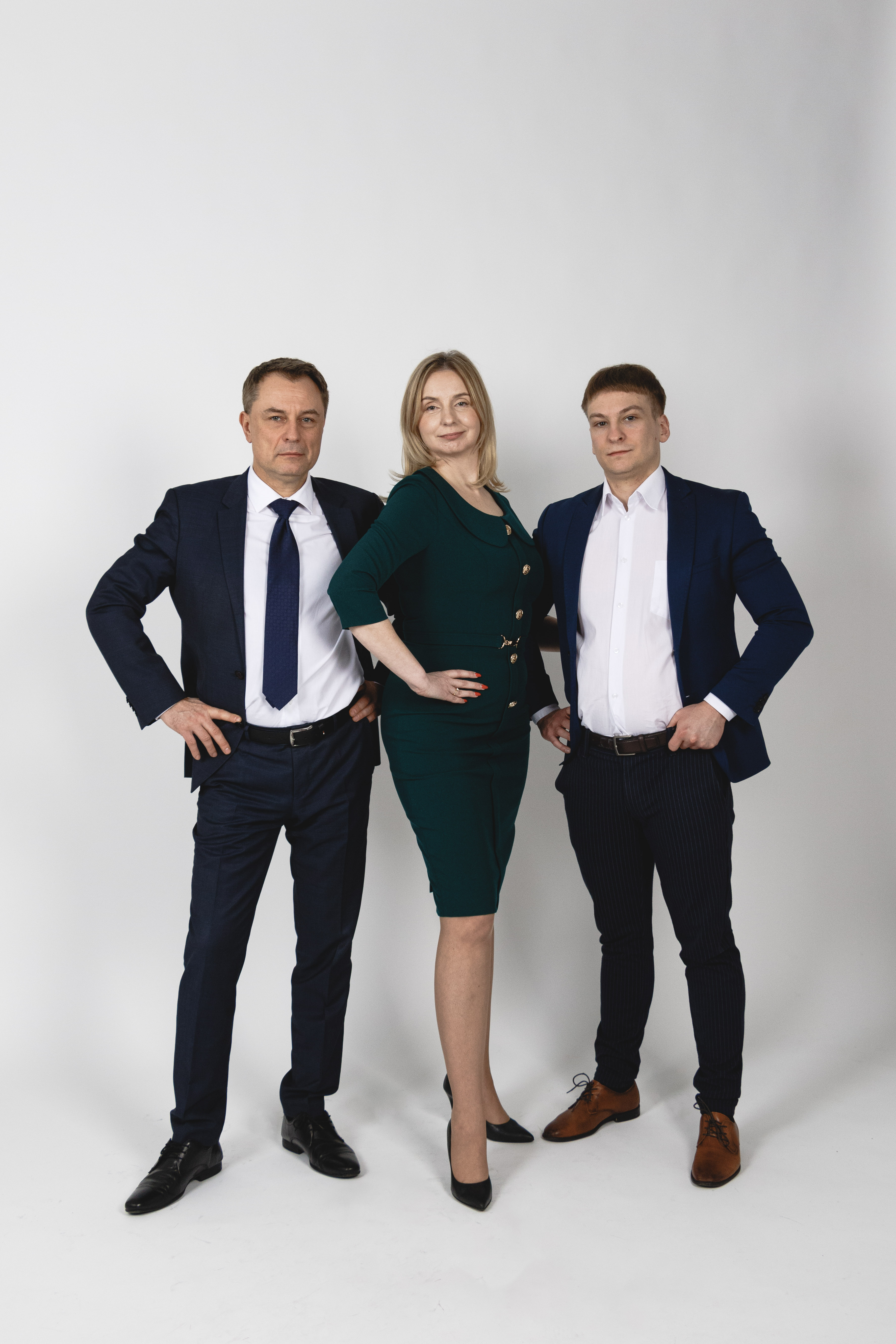 Zespół Kancelarii Adwokackiej adw. Emilia Borek - od lewej: Oskar Skarbek, adw. Emilia Borek, Wojciech Skarbek, Łukasz Korzeniowski